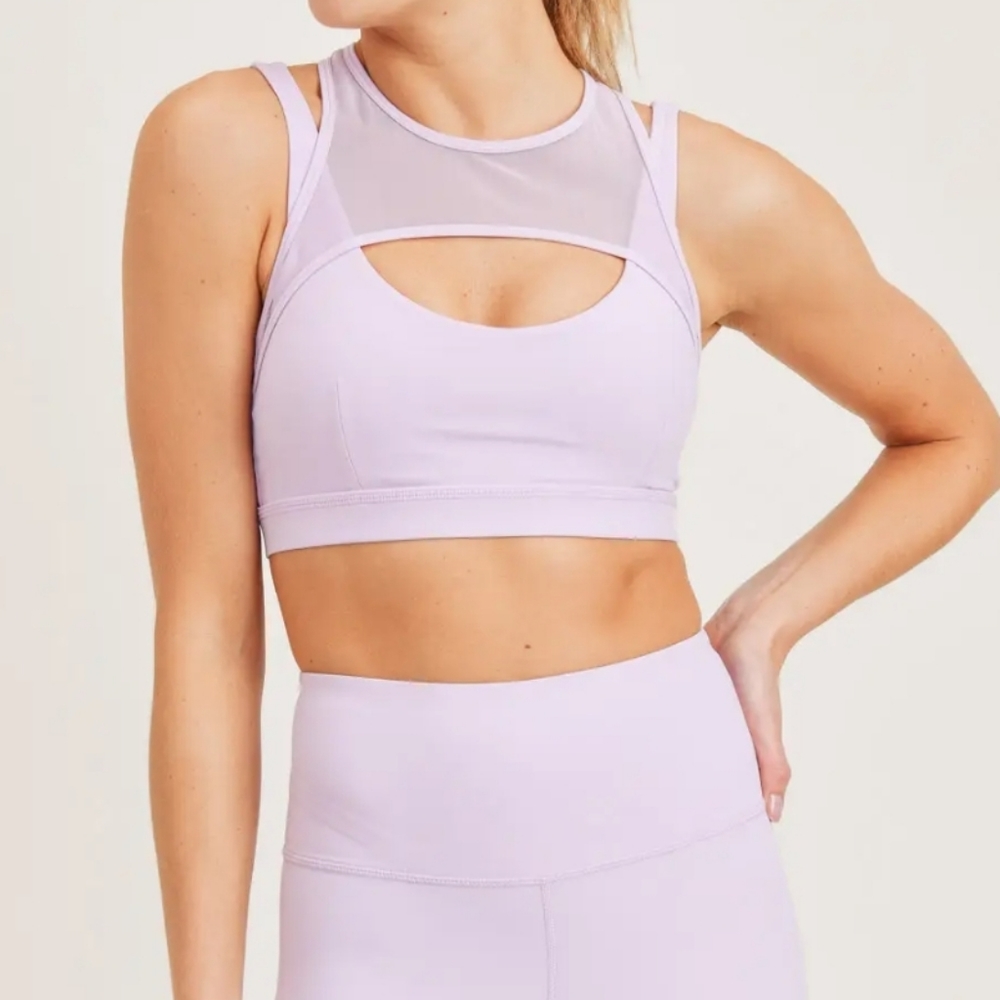Mesh Racerback Sports Bra